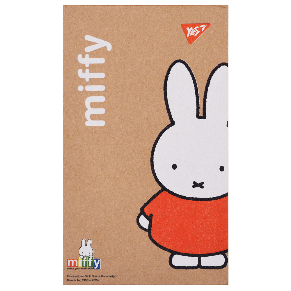 Блокнот YES А7+ 80 аркушів клітинка  Miffy 152013