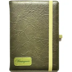 Блокнот Bourgeoise А5 120 аркушів, клітинка, штучна шкіра 00-00029806