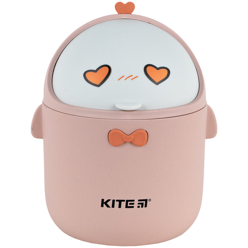 Настільний контейнер для сміття Kite K24-010-2, персиковий