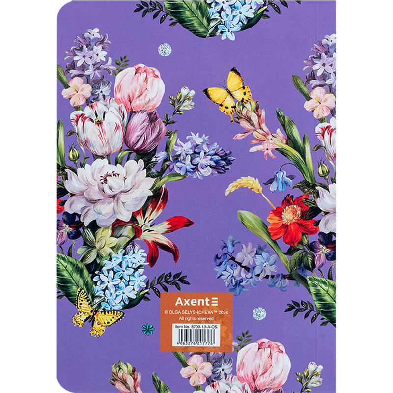 Книга записна Axent Secret Garden 8700-10-A-OS, A5, 80 аркушів, клітинка. Фото 5