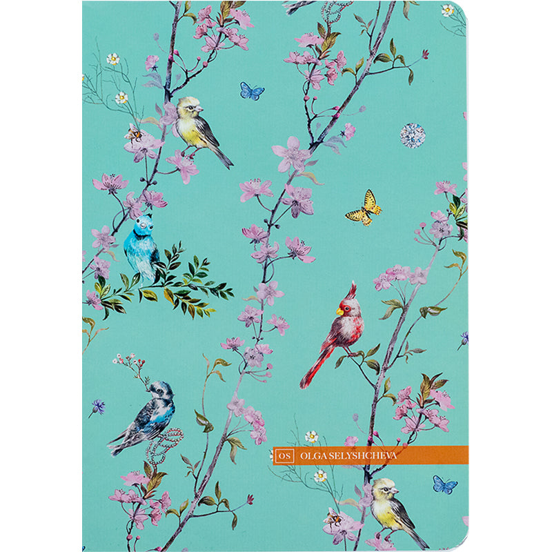 Книга записна Axent Spring 8700-9-A-OS, A5, 80 аркушів, клітинка