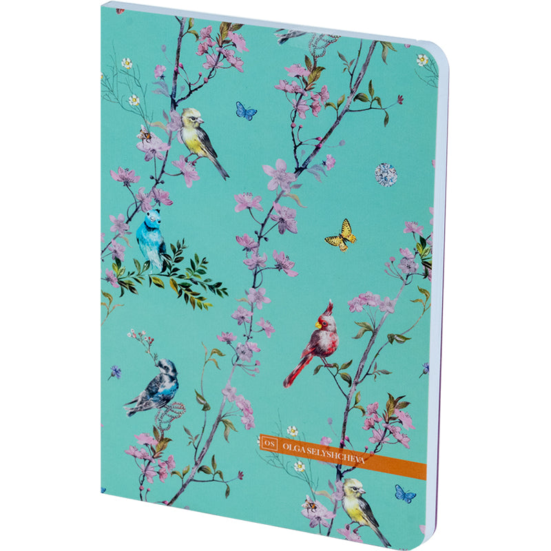 Книга записна Axent Spring 8700-9-A-OS, A5, 80 аркушів, клітинка. Фото 2