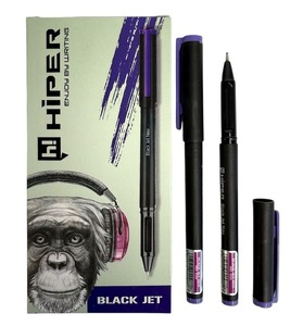 Ручка Hiper масляна Black Jet NEO 1.0мм (фіолетова) HO-150