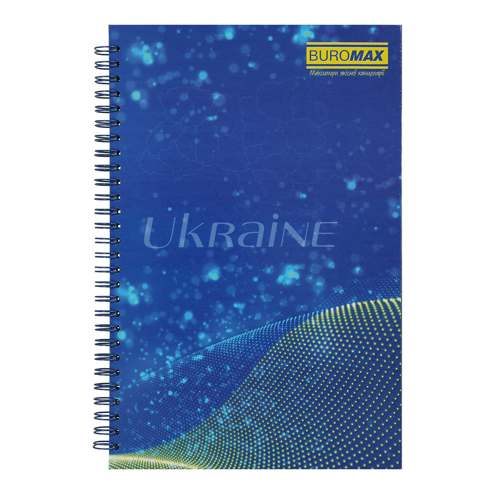 Блокнот на пружині збоку Buromax My Country B5 96 аркушів в клітинку асорті дизайни BM.2413. Фото 2