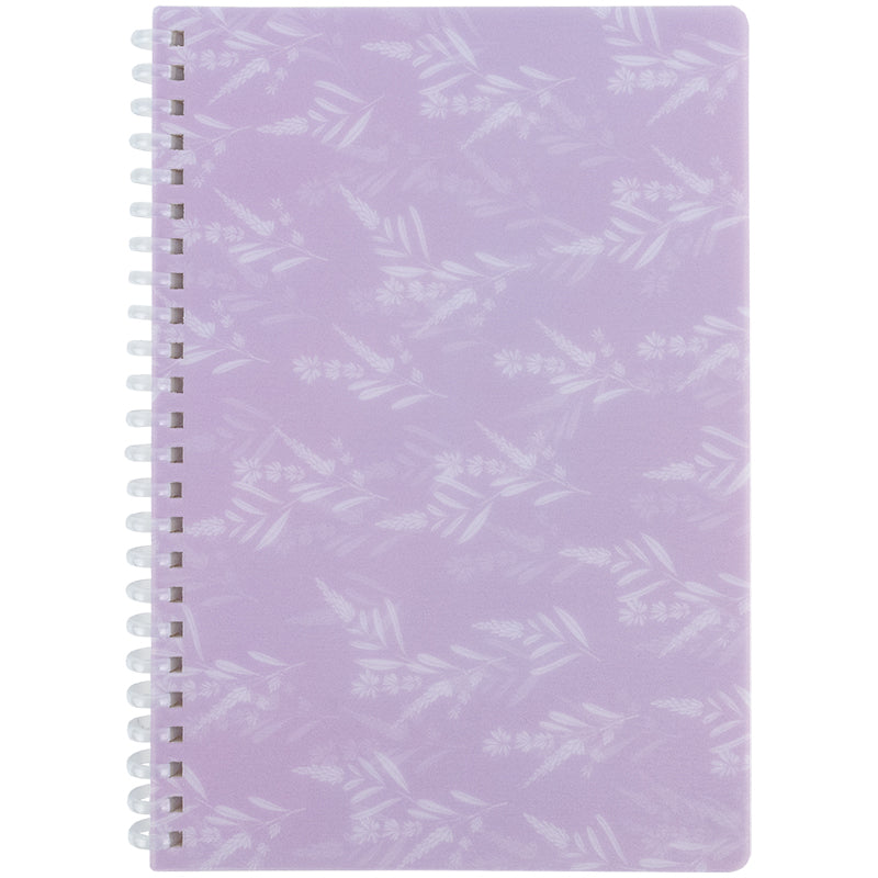 Блокнот на спiралi Axent Lavender 1 8033-1-A, А5, 80 аркушів, клітинка, пластикова обкладинка
