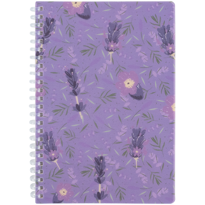 Блокнот на спiралi Axent Lavender 2 8033-2-A, А5, 80 аркушів, клітинка, пластикова обкладинка
