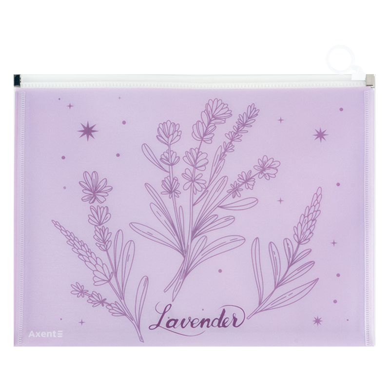 Папка на блискавці zip-lock Axent 1497-37-A Lavender-2, А4+. Фото 2