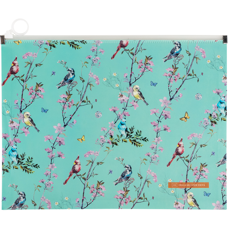 Папка на блискавці zip-lock Axent Olga Selyshcheva, Spring 1497-33-A, А4+