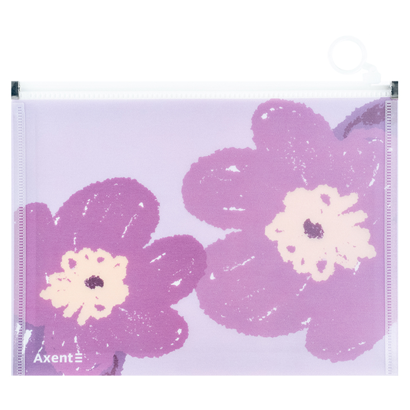 Папка на блискавці zip-lock Axent 1498-39-A Lavender-4, А5+. Фото 2