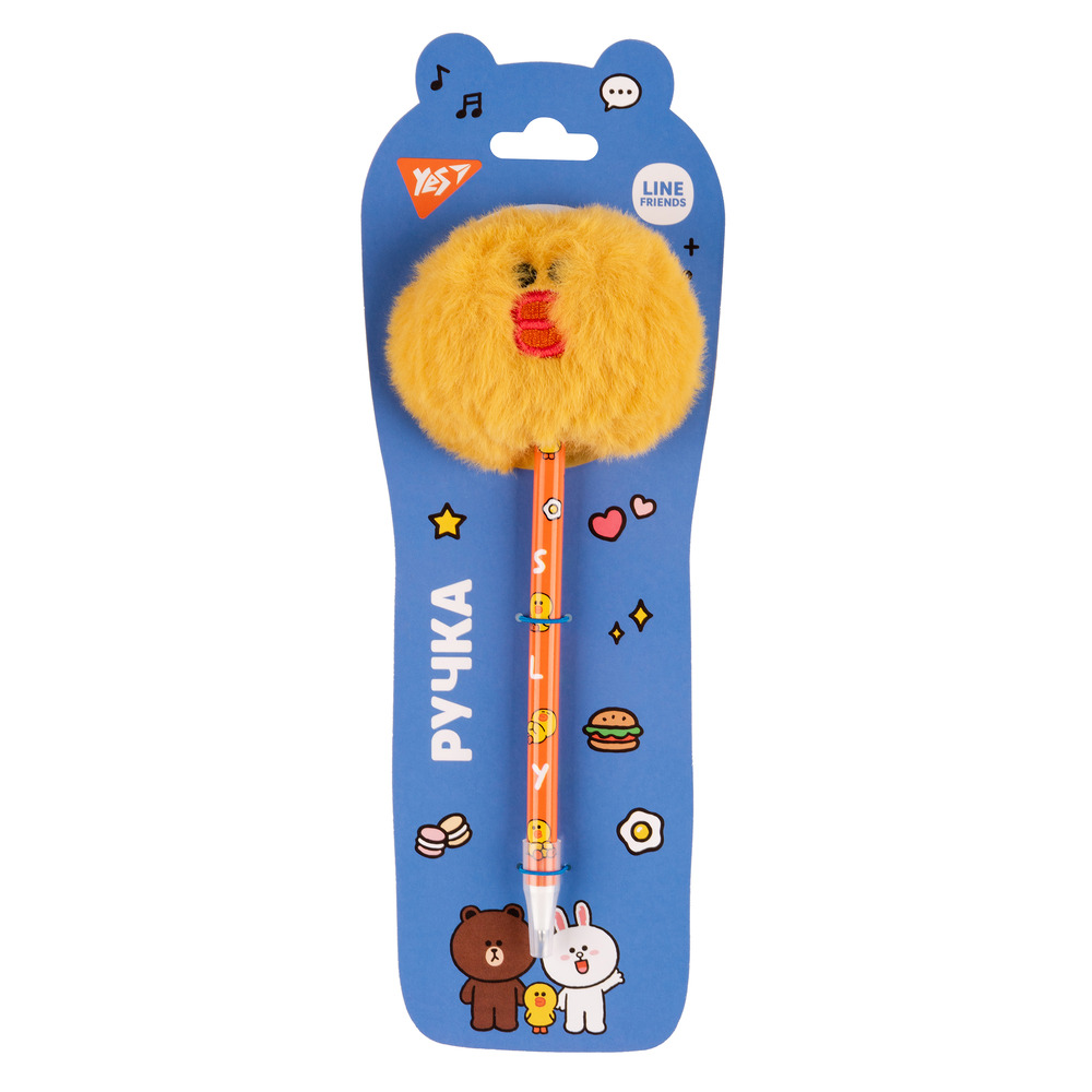 Ручка кулькова пухнаста Yes Line Friends' Sally 0,7 мм синя 412113. Фото 2