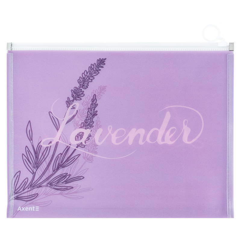 Папка на блискавці zip-lock Axent 1497-36-A Lavender-1, А4+. Фото 2