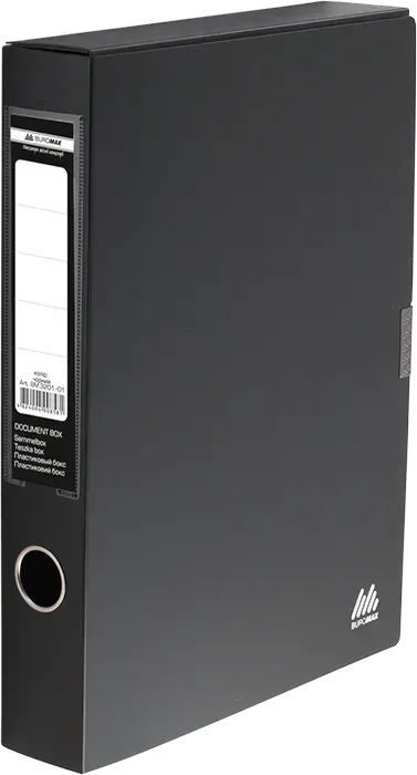Папка-бокс для документів на липучці Buromax чорний BM.3201-01