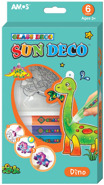 Набір для творчості Amos Sun Deco  - Діно SD10P6-D