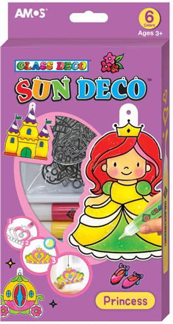 Набір для творчості Amos Sun Deco - Принцеса SD10P6-P