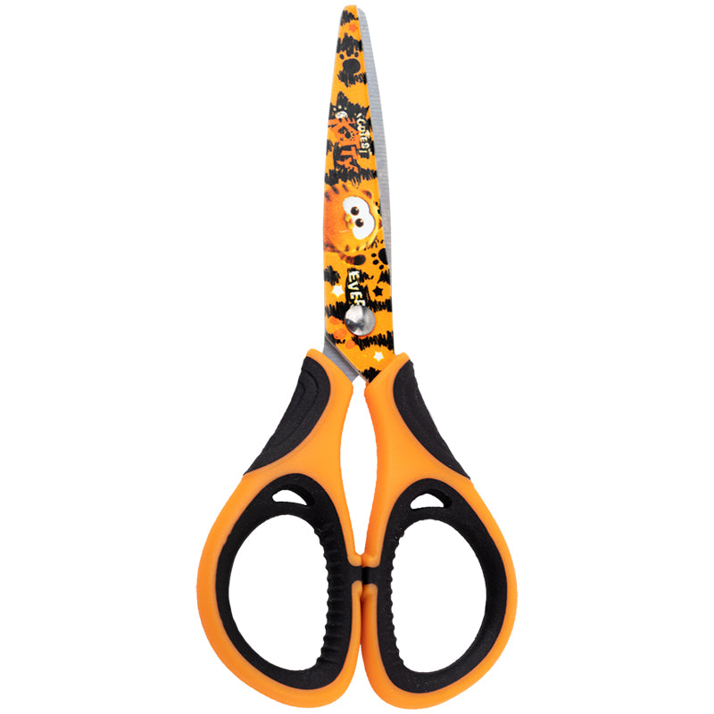 Ножиці дитячі з гумовими вставками і малюнком на лезі Kite Garfield GF25-148, 13 см. Фото 2