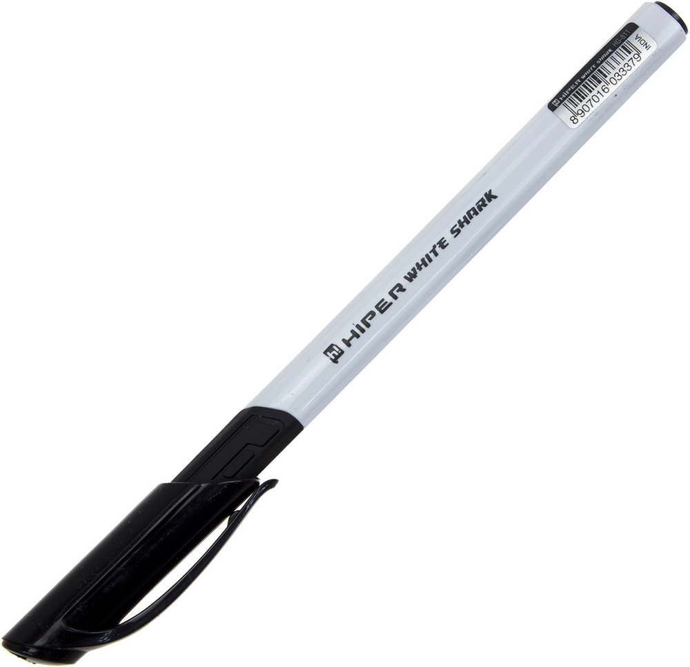 Ручка Hiper гелева WHITE SHARK чорна HG-811