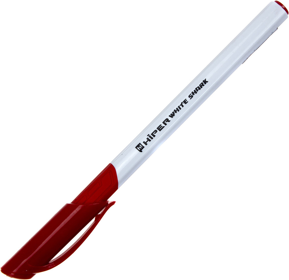 Ручка Hiper гелева WHITE SHARK червона HG-811