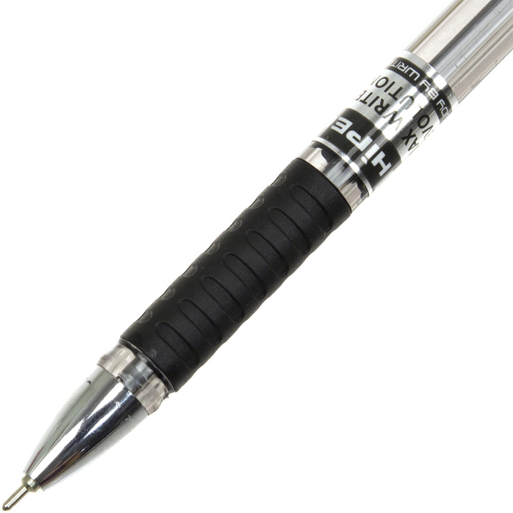 Ручка Hiper масляна MAX WRITER чорна HO-335. Фото 3