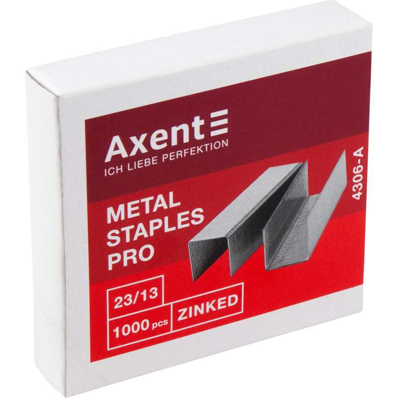 Скоби для степлерів Axent Pro №23/13, 1000 штук 4306-A