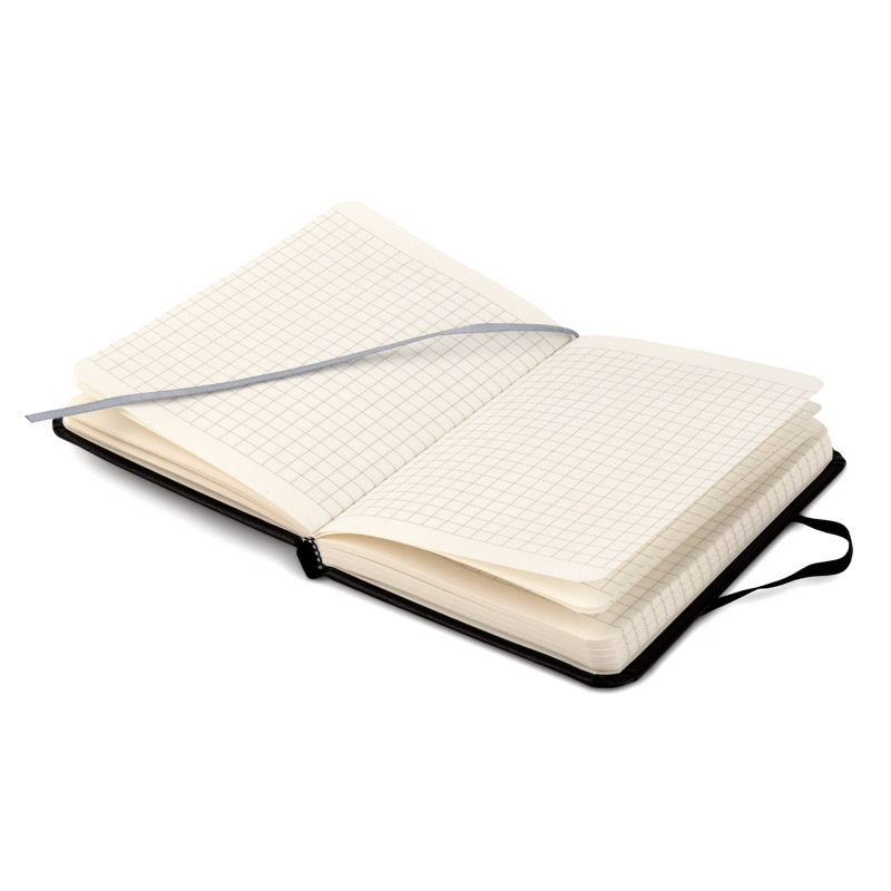 Книга записна Axent Partner 8301-01-A, A6-, 95x140 мм, 96 аркушів, клітинка, тверда обкладинка, чорна. Фото 7