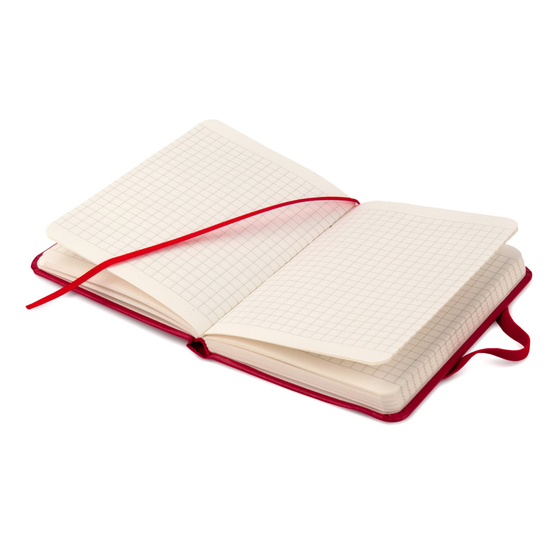 Книга записна Axent Partner 8301-03-A, A6-, 95x140 мм, 96 аркушів, клітинка, тверда обкладинка, червона. Фото 7
