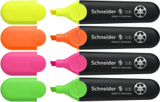 Набір текстових маркерів SCHNEIDER JOB 150, 4 кольори в блістері S1500. Фото 2