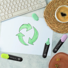 Набір текстових маркерів SCHNEIDER JOB 150, 4 кольори в блістері S1500. Фото 3