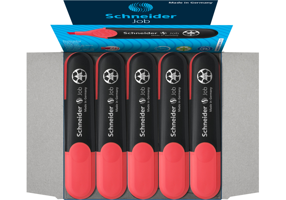 Маркер текстовий SCHNEIDER JOB 150 червоний S1502