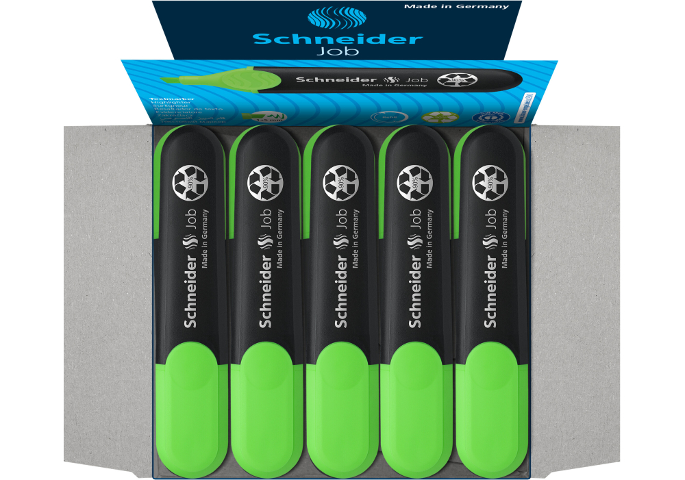 Маркер текстовий SCHNEIDER JOB 150 зелений S1504