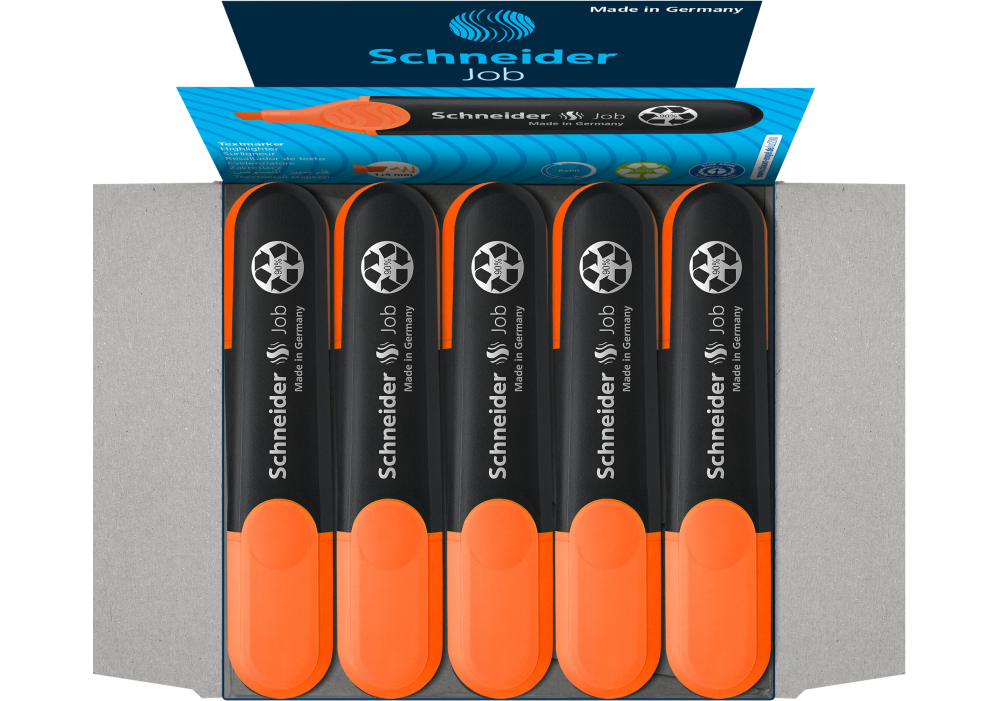 Маркер текстовий SCHNEIDER JOB 150 помаранчевий S1506