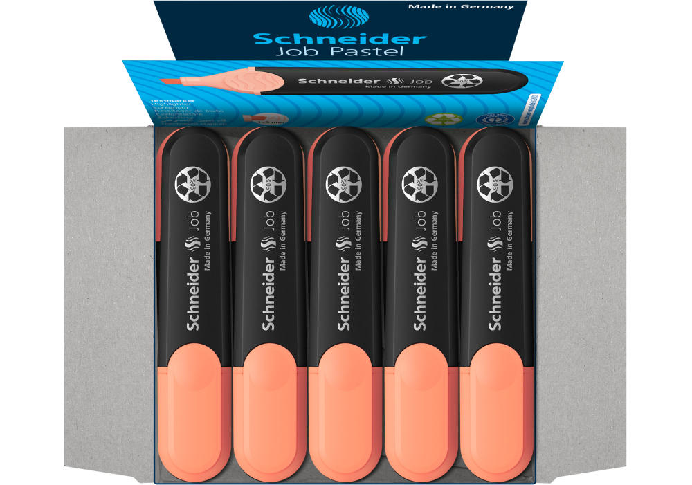 Маркер текстовий SCHNEIDER JOB 150 персиковий S1526