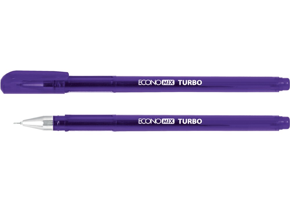 Ручка Economix E11911-12 гелева Turbo фіолетова