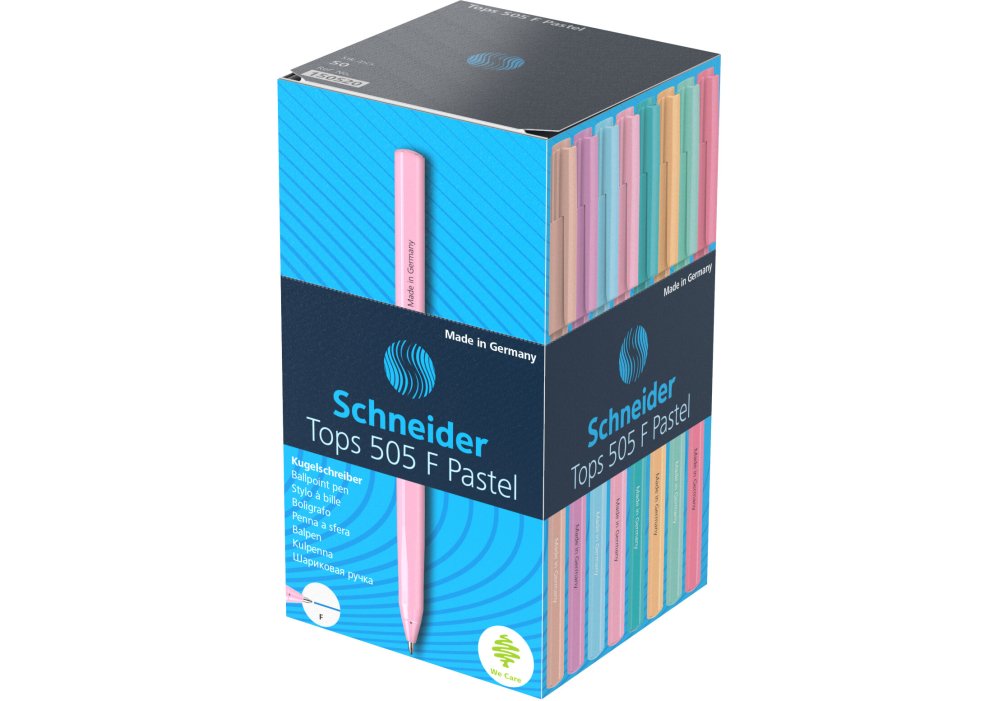 Ручка Schneider 505 кулькова F Tops Pastel 0,5 мм синя S150520. Фото 2