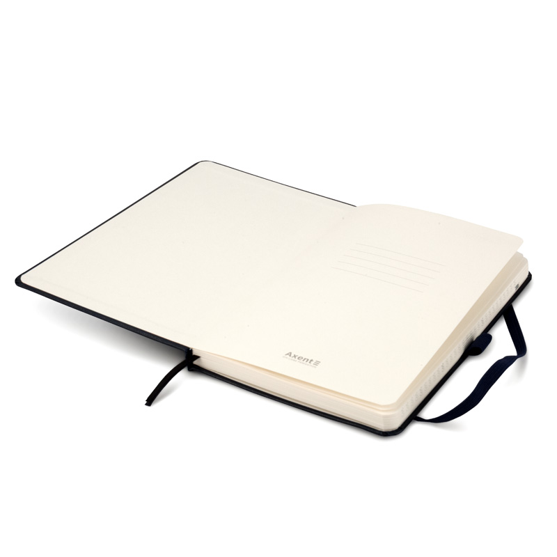 Книга записна Axent Partner 8201-01-A, A5-, 125x195 мм, 96 аркушів, клітинка, тверда обкладинка, чорна. Фото 6