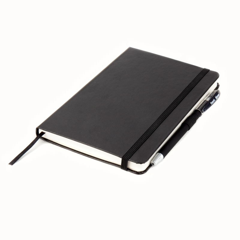 Книга записна Axent Partner 8201-01-A, A5-, 125x195 мм, 96 аркушів, клітинка, тверда обкладинка, чорна. Фото 8
