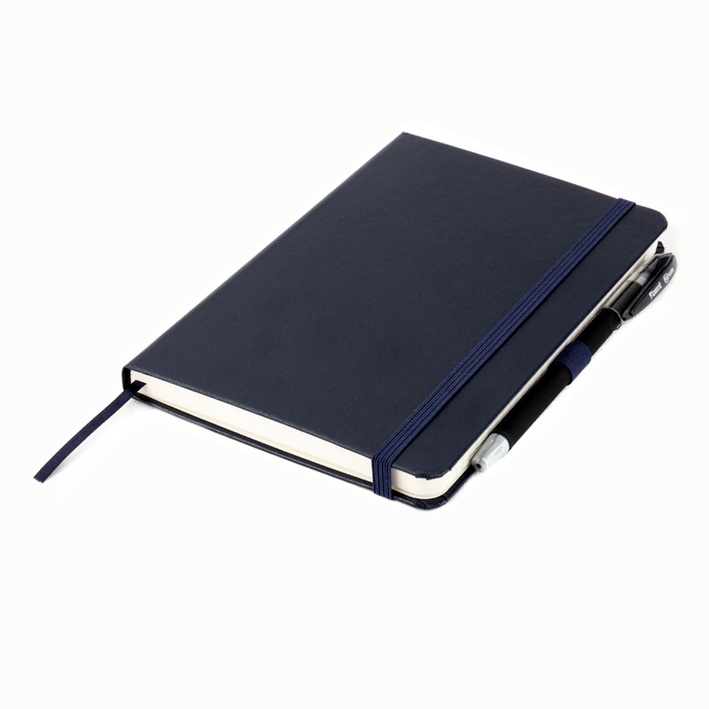 Книга записна Axent Partner 8201-02-A, A5-, 125x195 мм, 96 аркушів, клітинка, тверда обкладинка, синя. Фото 8