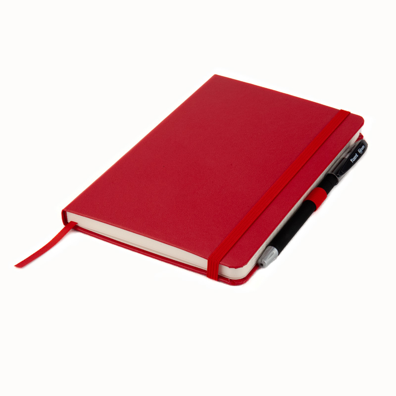 Книга записна Axent Partner 8201-03-A, A5-, 125x195 мм, 96 аркушів, клітинка, тверда обкладинка, червона. Фото 8