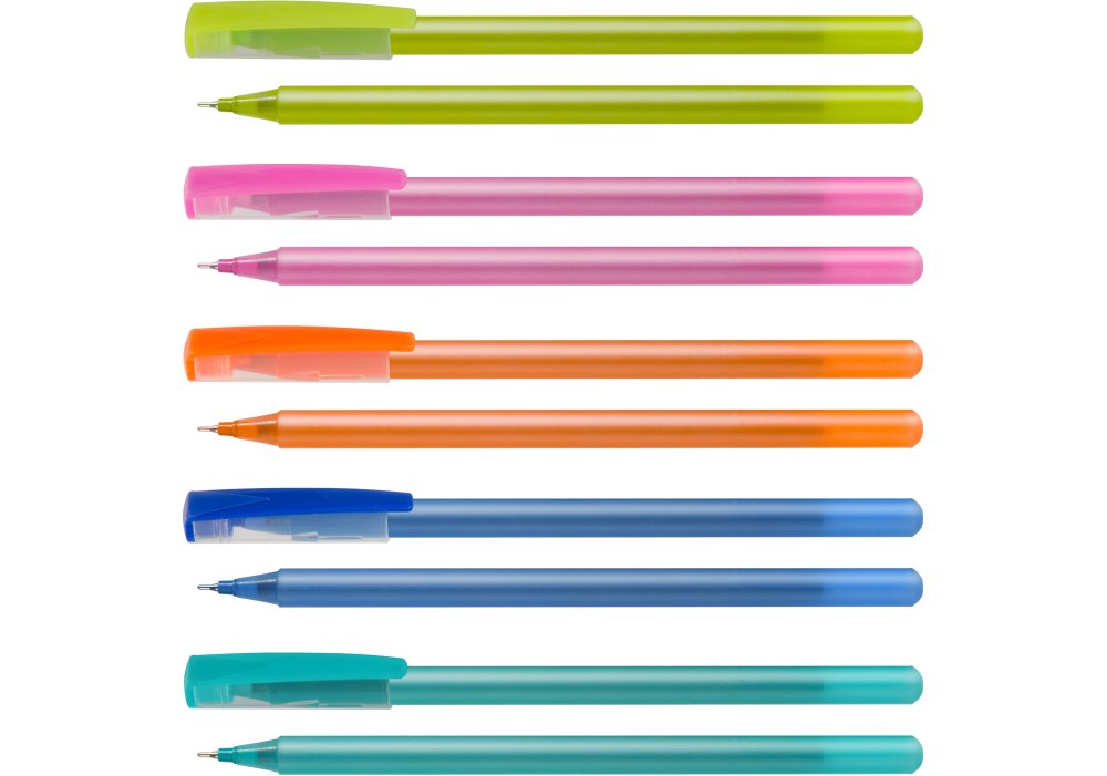 Ручка Optima масляна FLAME 0,7 мм синя O15643-02