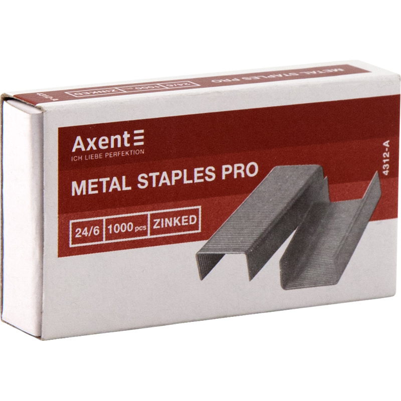 Скоби для степлерів Axent Pro №24/6, 1000 штук 4312-A