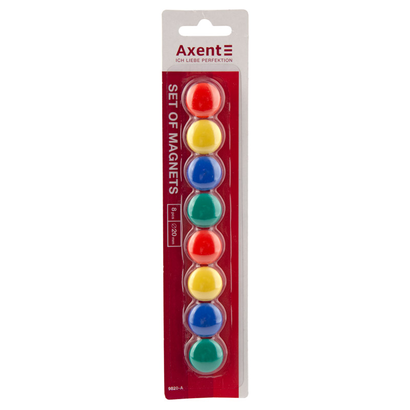 Набір магнітів Axent 9820-A 20 мм 8 штук