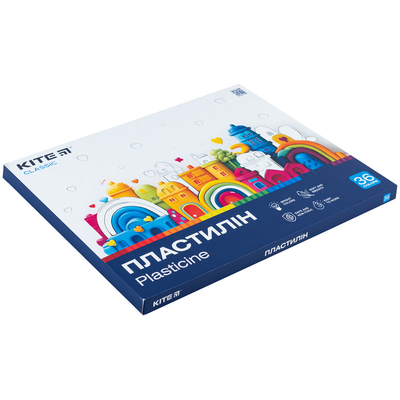 Пластилін Kite Classic K-078, 36 кольорів, 720 г. Фото 2