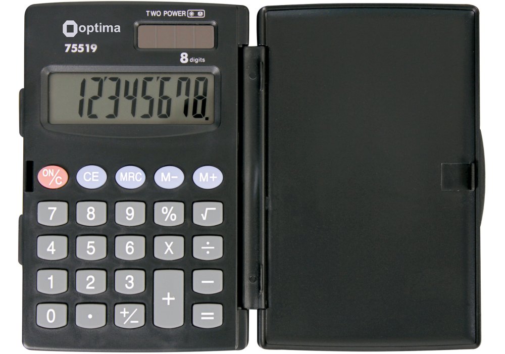 Калькулятор Optima кишеньковий 8 розрядів O75519