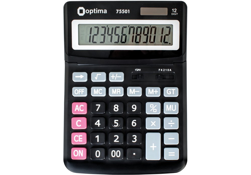 Калькулятор Optima настільний 12 розрядів O75501