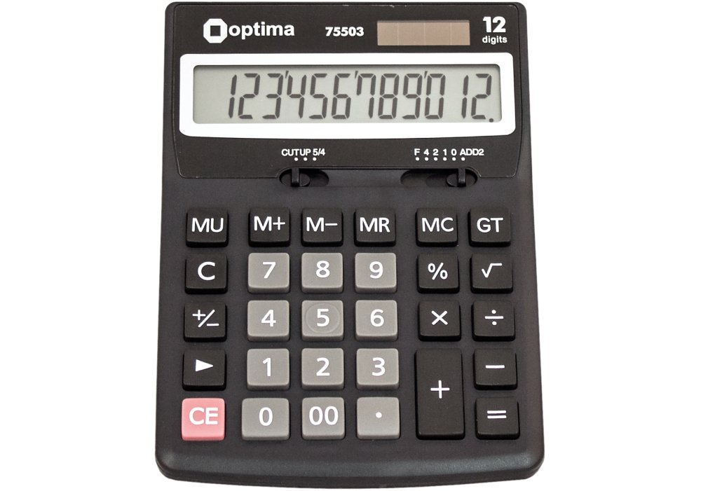 Калькулятор Optima настільний 12 розрядів O75503
