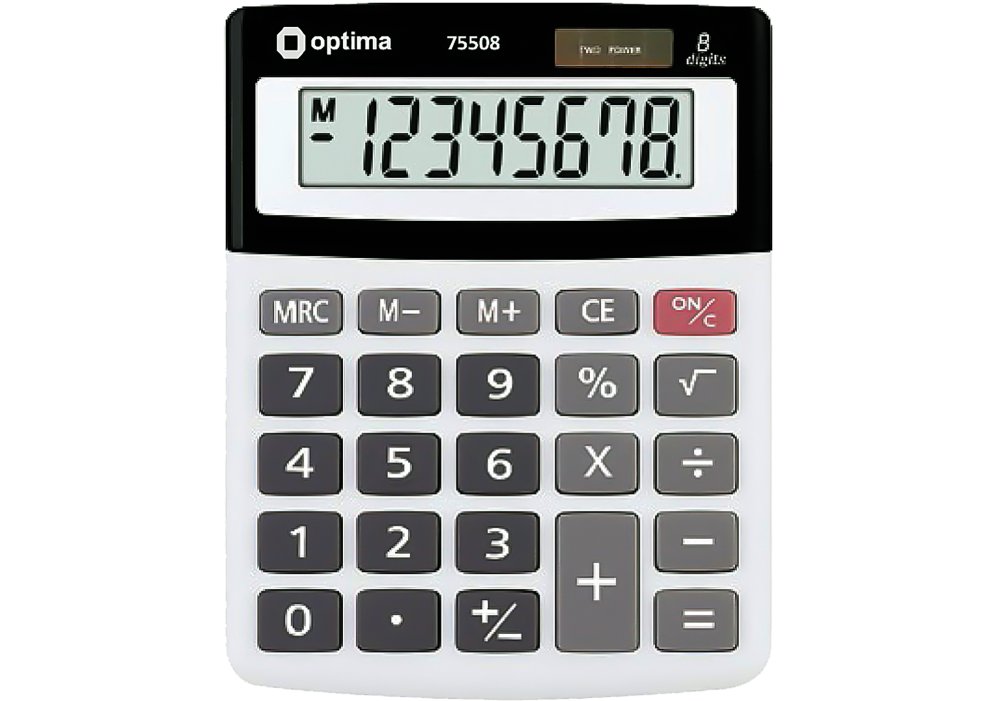 Калькулятор Optima настільний 8 розрядів O75508