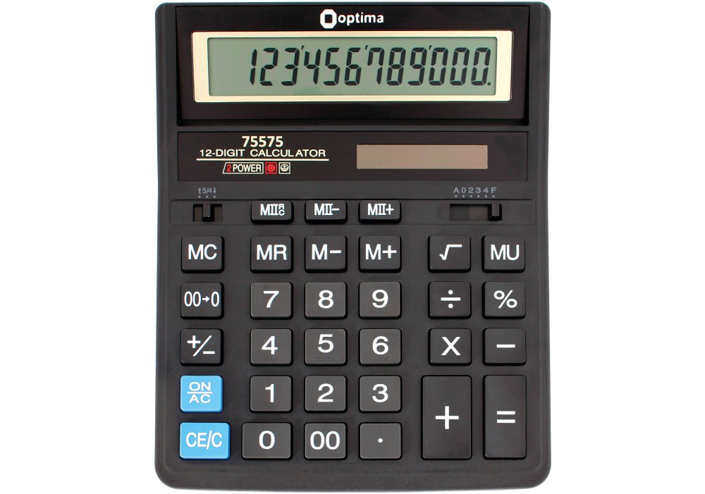 Калькулятор Optima настільний 12 розрядів O75575