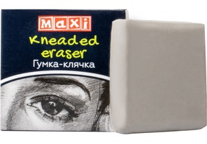 Гумка-клячка Maxi для художників в індивідуальній упаковці (24 шт) MX81790