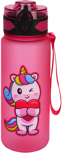 Пляшка для води Cool For School Lovely Unicorn 500 мл, рожева CF61311