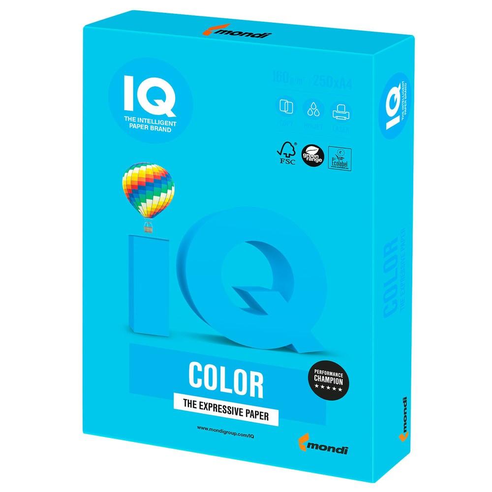 Папір IQ А4 250 аркушів AB48 синій 00-00003900