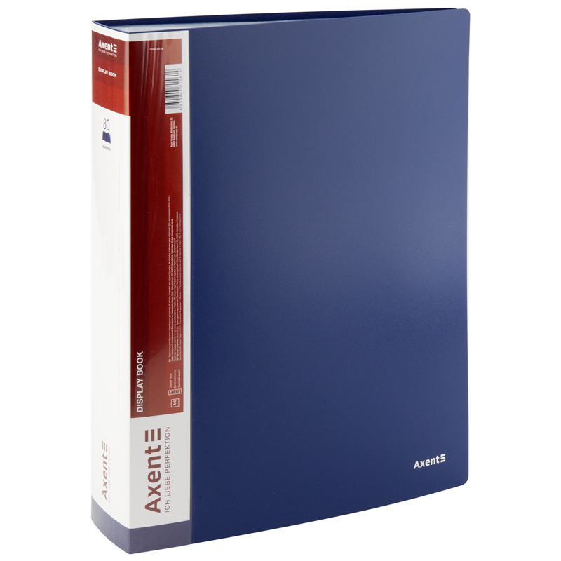 Дисплей-книга Axent 1280-02-A, А4, 80 файлiв, синя. Фото 3